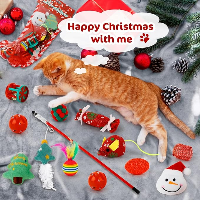 🐱2025 Christmas Countdown Cat Toys Advent Calendar🐈