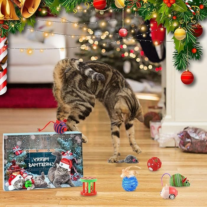 🐱2025 Christmas Countdown Cat Toys Advent Calendar🐈