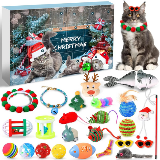 🐱2025 Christmas Countdown Cat Toys Advent Calendar🐈