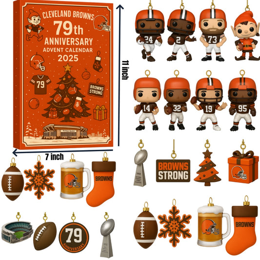 🏈NFL Team🎁Cleveland Browns 79th Anniversary Advent Calendar