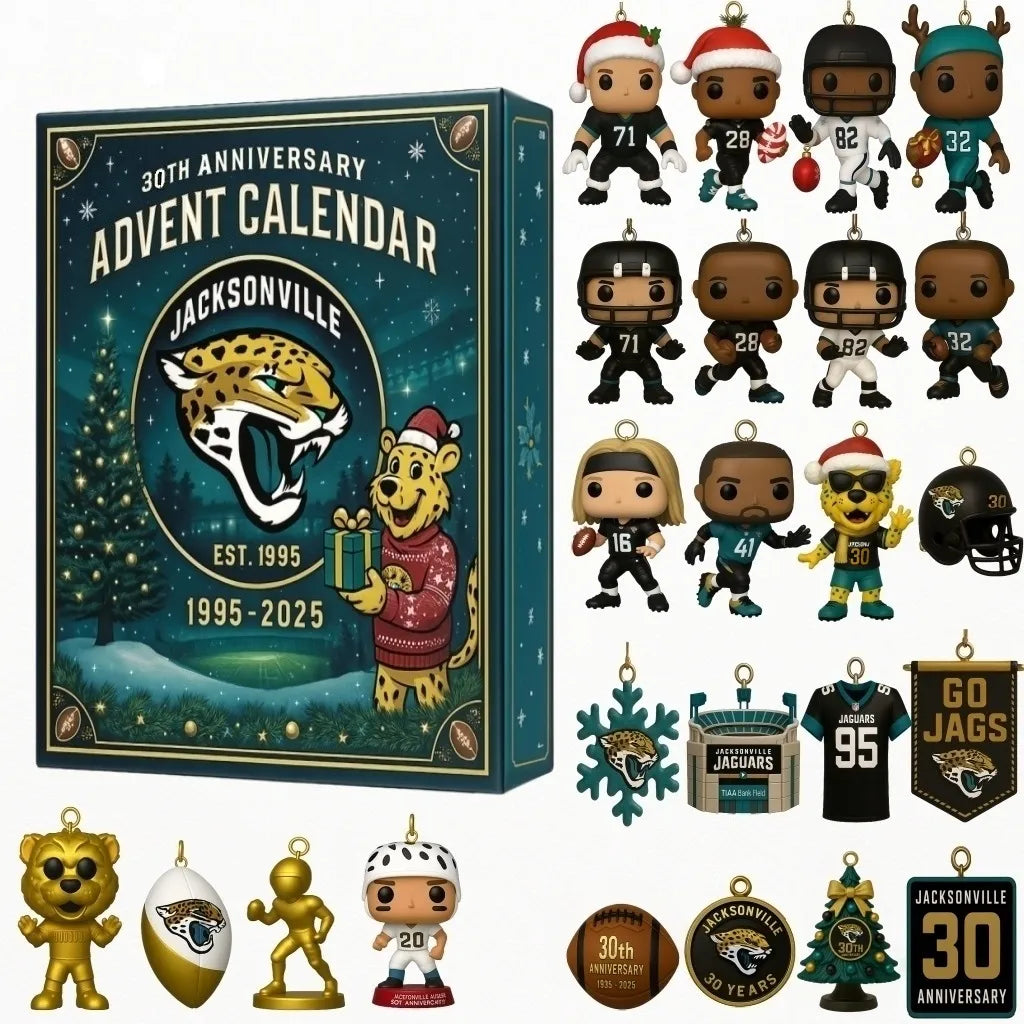 🏈NFL Team🎁Jacksonville Jaguars 30th Anniversary 2025 Advent Calendar
