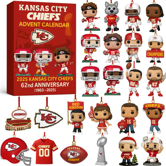 🏈NFL Team🎁Kansas City Chiefs 2025 62nd Anniversary Advent Calendar