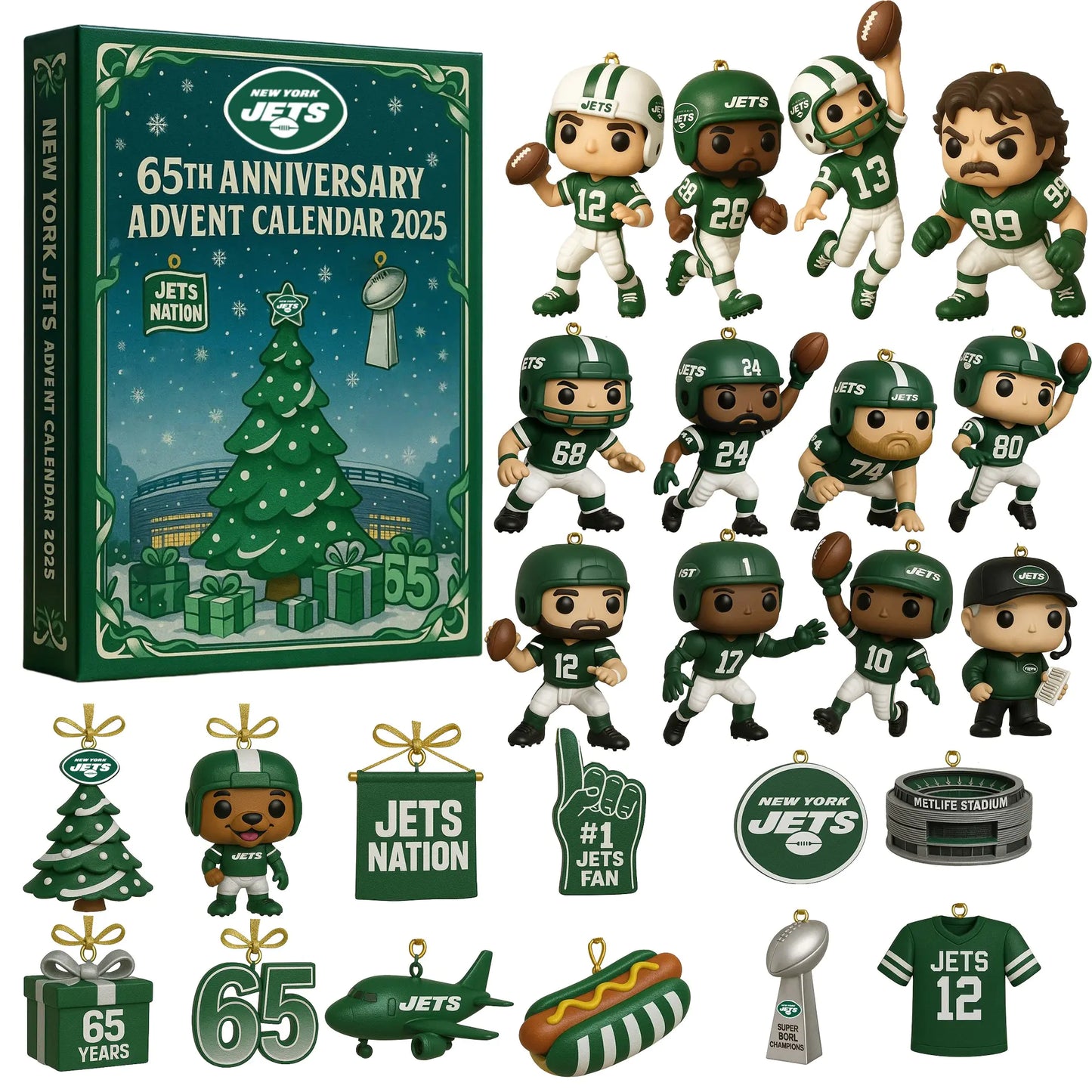 🏈NFL Team🎁New York Jets Advent Calendar
