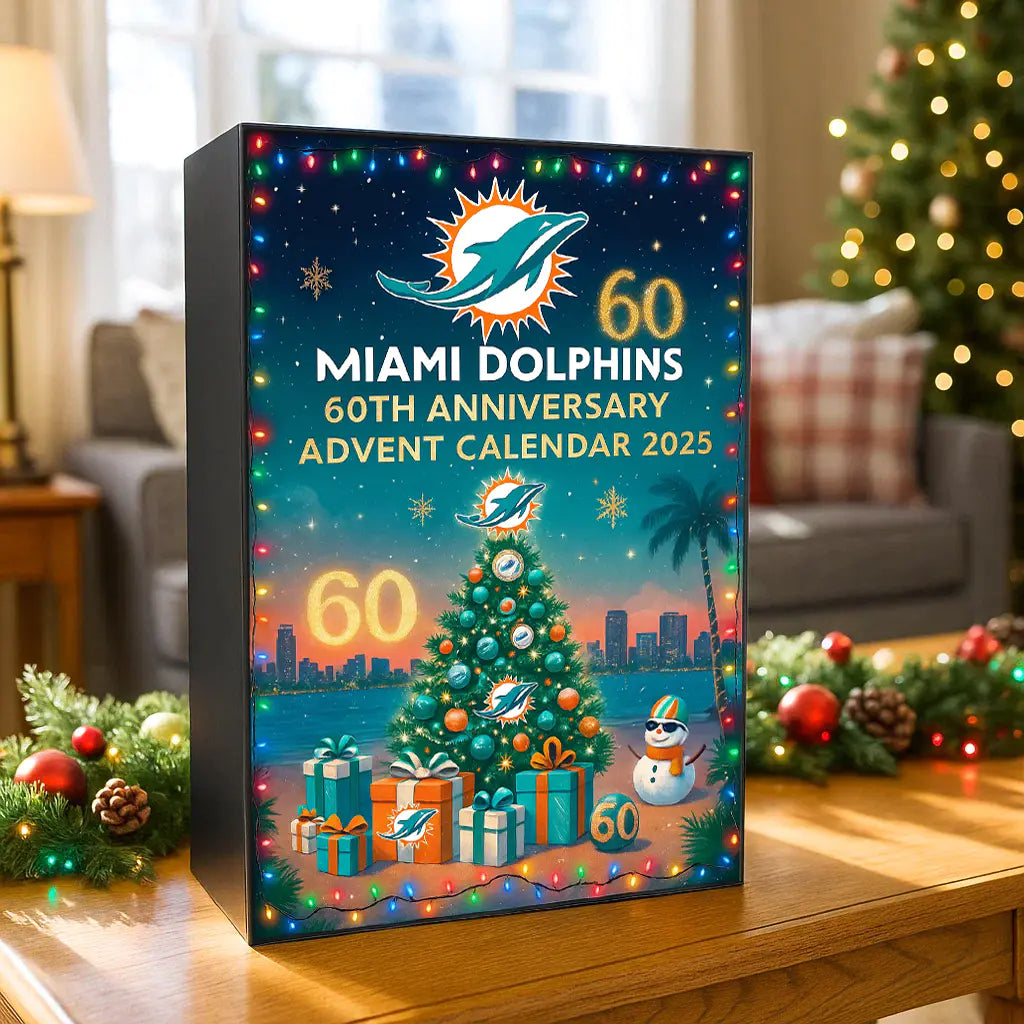 🏈NFL Team🎁Miami Dolphins 60th Anniversary Advent Calendar 2025