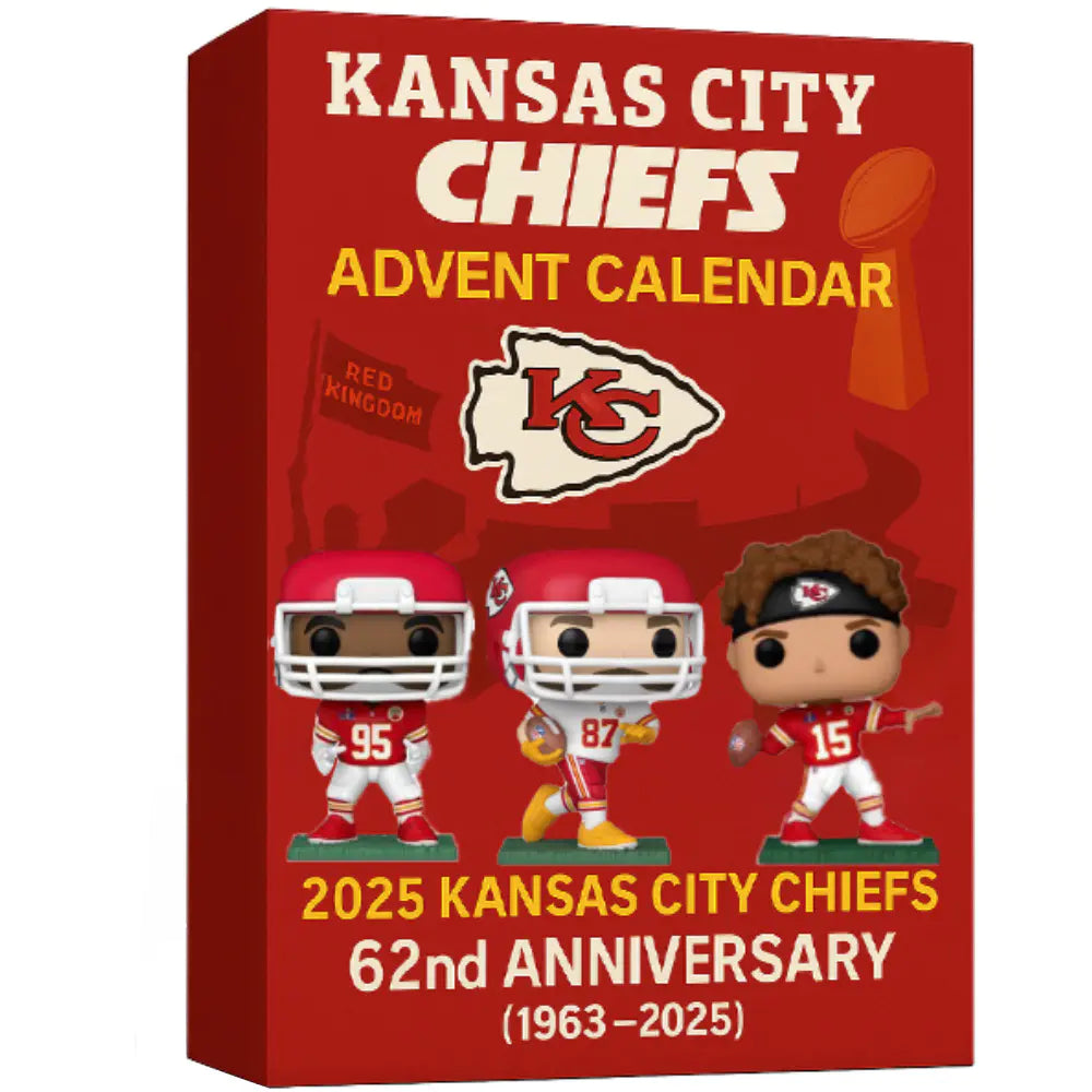 🏈NFL Team🎁Kansas City Chiefs 2025 62nd Anniversary Advent Calendar
