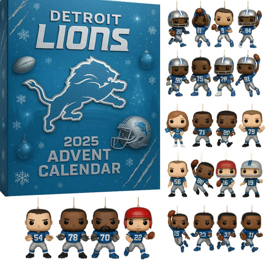🏈NFL Team🎁Detroit Lions Star Advent Calendar 2025