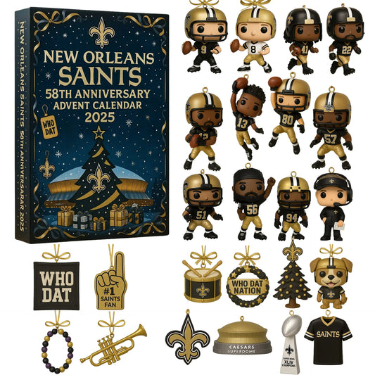 🏈NFL Team🎁New Orleans Saints 58th Anniversary Advent Calendar 2025