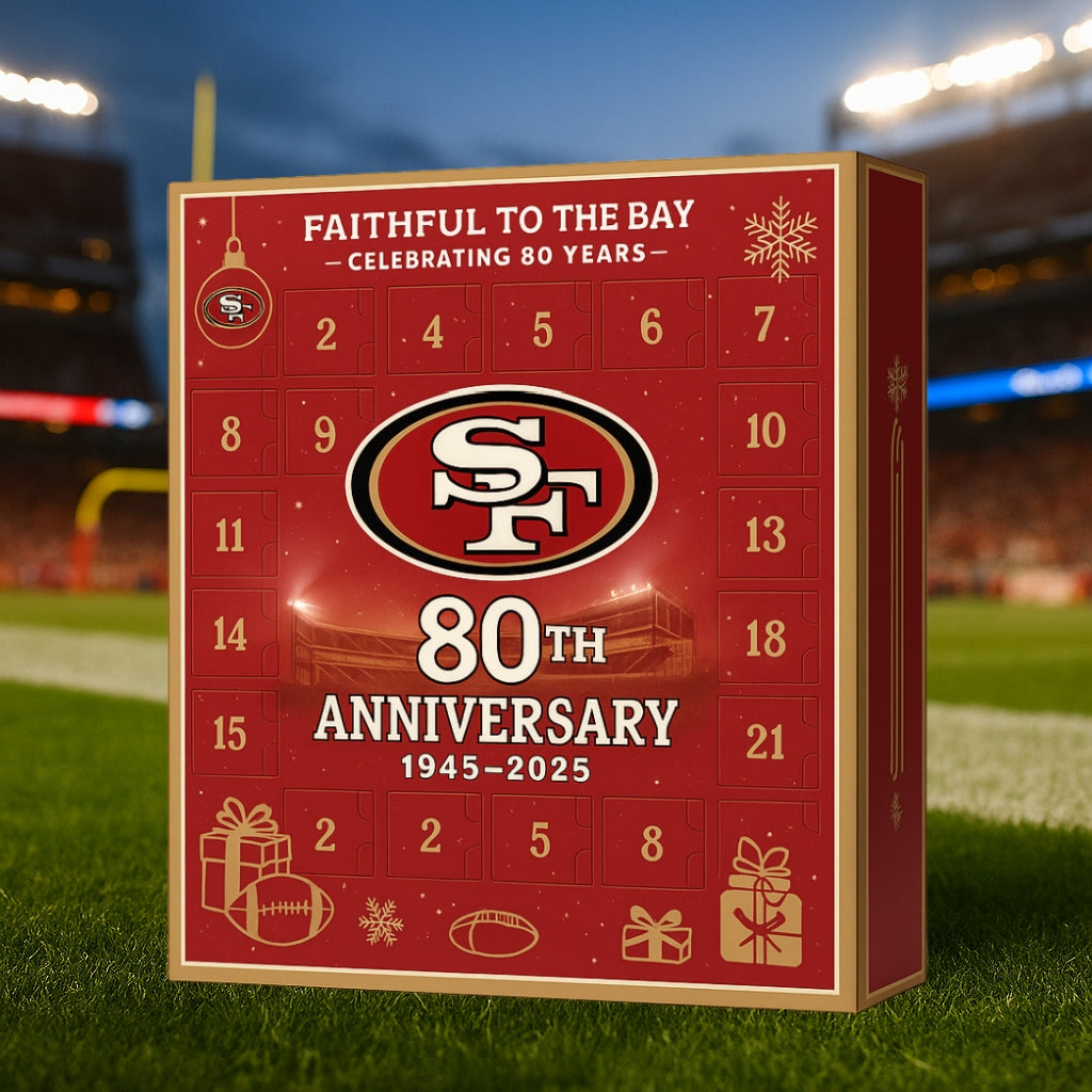 🏈NFL Team🎁49ers 80th Anniversary 2025 Advent Calendar