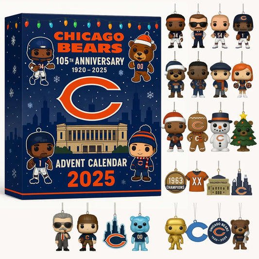 🏈NFL Team🎁 Chicago Bears 105th Anniversary 2025 Advent Calendar